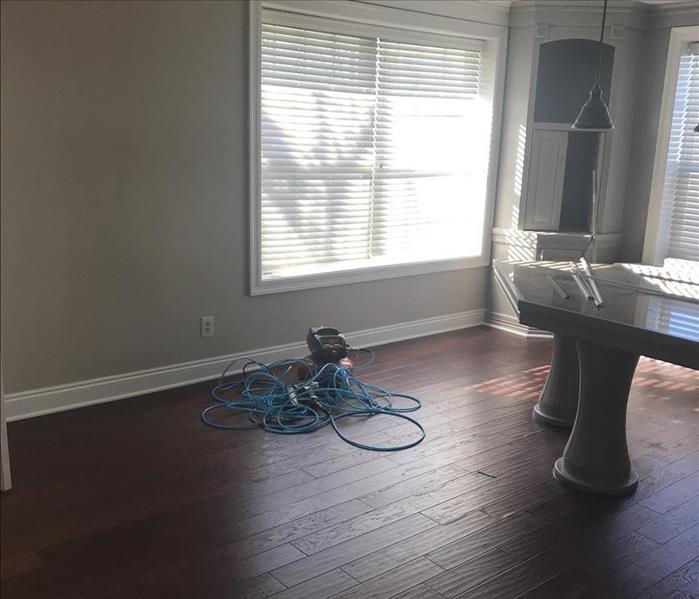 Living room post water damage cleanup!