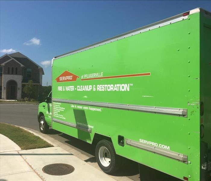 SERVPRO of Pflugerville box truck.