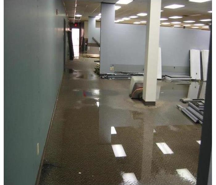 Office building flooded